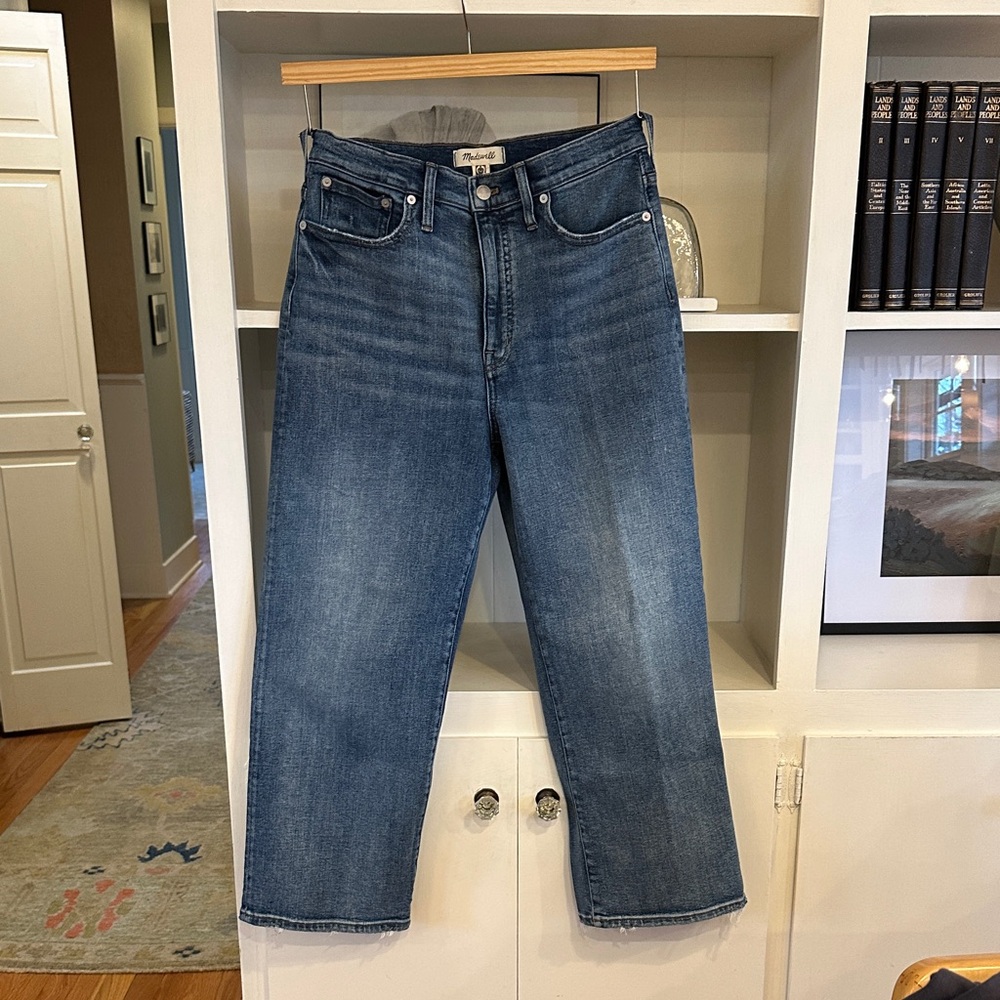 Madewell Slim Wide Leg Crop Denim Jeans 29